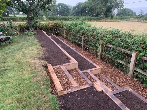 Click Here To Enlarge This Photo Of Oak Sleeper Retaining Walls & Raised Beds in Hazelwood&comma; Derbyshire