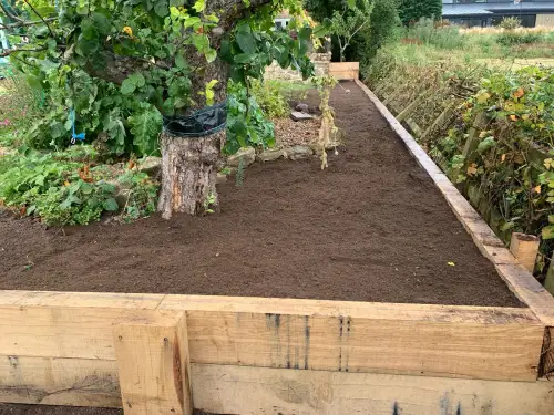 Click Here To Enlarge This Photo Of Oak Sleeper Retaining Walls & Raised Beds in Hazelwood&comma; Derbyshire
