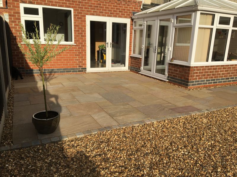 Indian sandstone paving Harvest colour: Swipe To View More Images