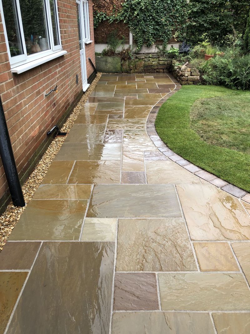 Indian Sanstone in Rippon Buff colour when wet: Swipe To View More Images
