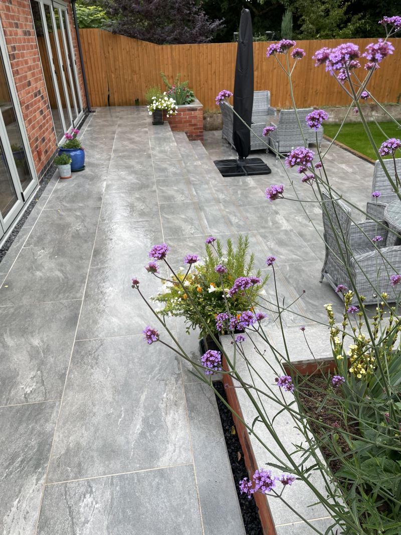 Magnum Grey porcelain paving in 900x600mm size.: Swipe To View More Images